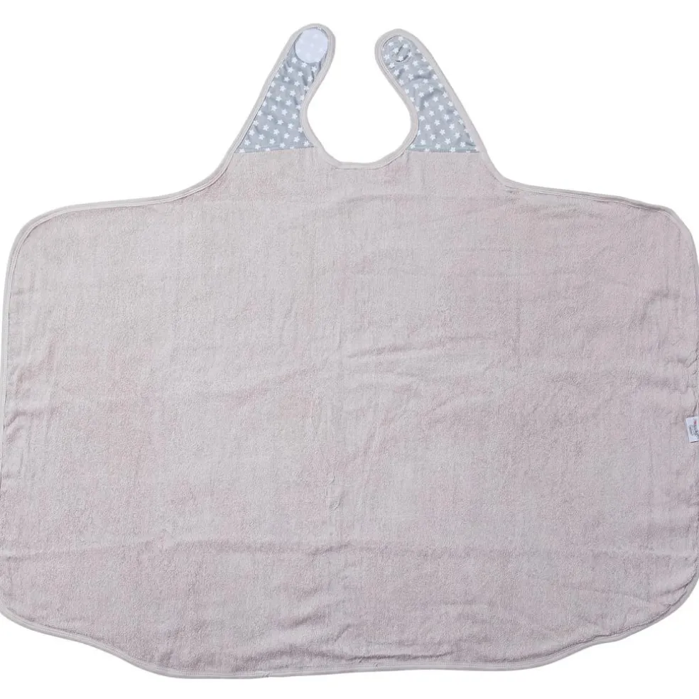 Serviette tablier de bain papillon grise Etoile (108 x 107 cm)