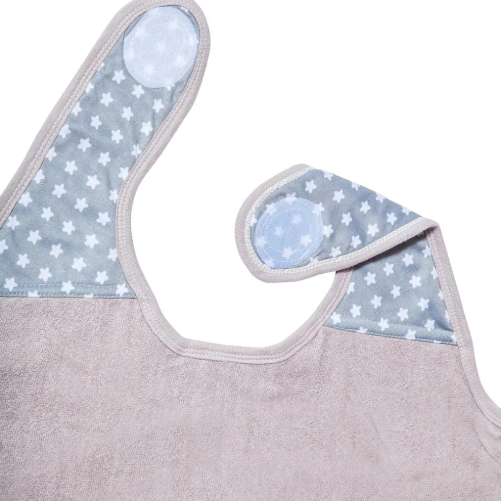 Serviette tablier de bain papillon grise Etoile (108 x 107 cm)