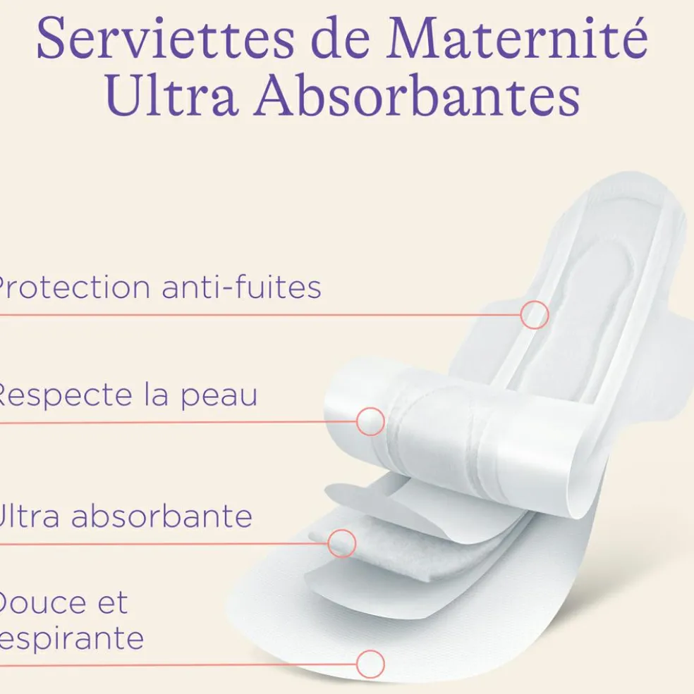 Serviettes maternité 0-2 semaines (10 pièces)
