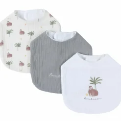 Set 3 bavoirs mousseline Cute gorilla