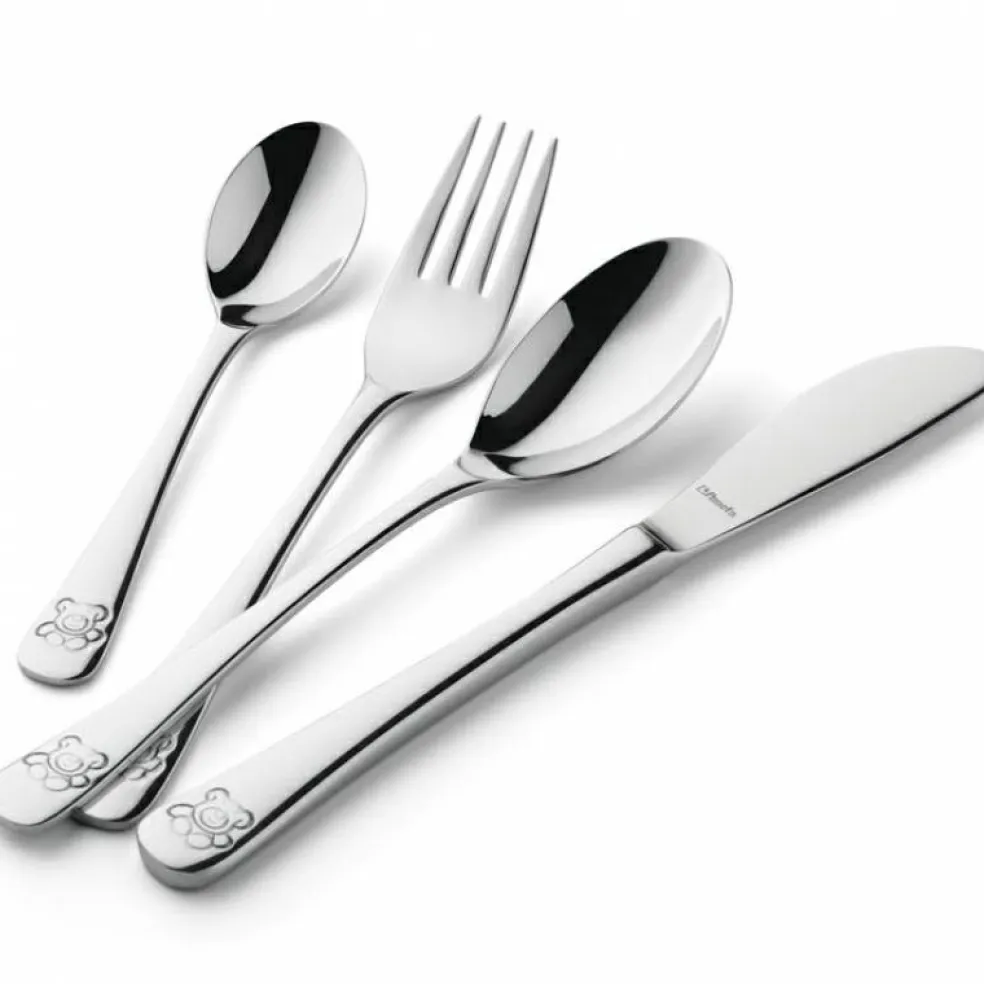 Set 4 couverts Ourson (inox)
