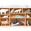 Set animaux en bois Animaux polaires