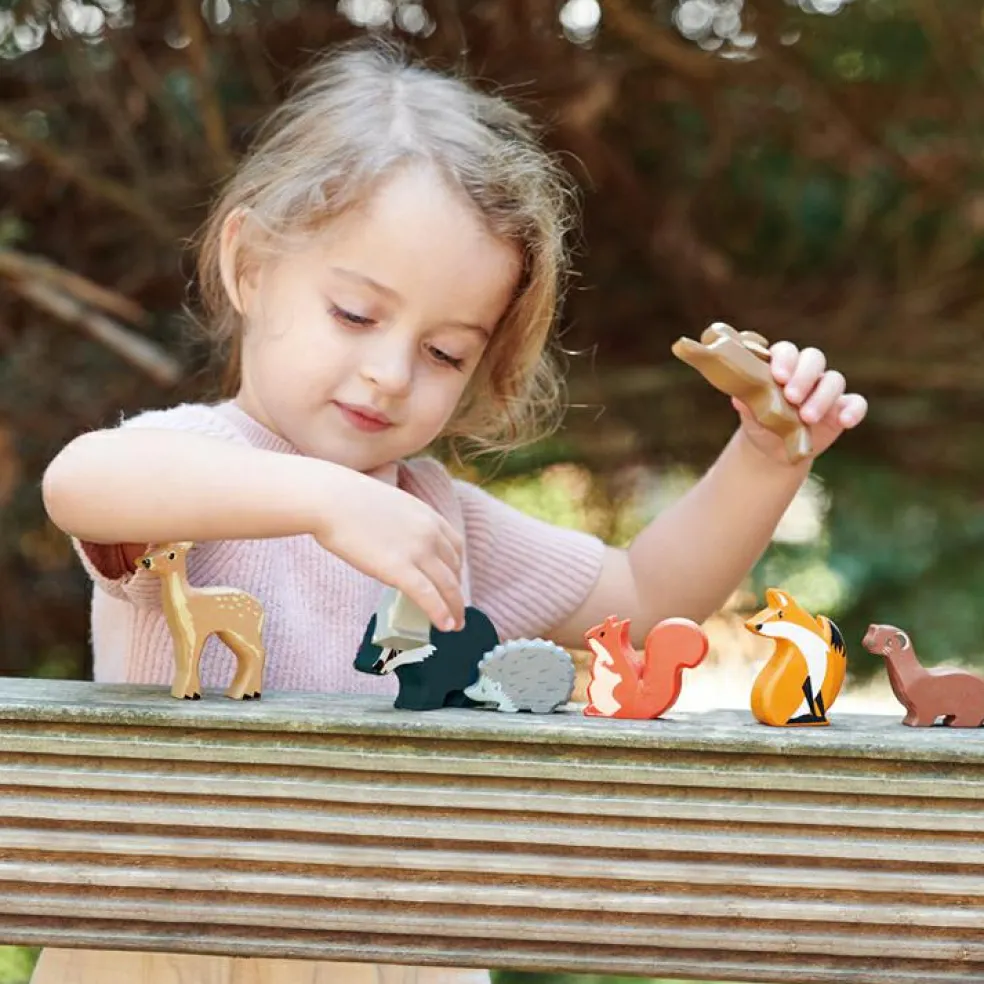 Set animaux en bois Forêt