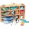 Set animaux en bois Marin
