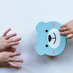 Set bol à ventouse et cuillère en silicone Ourson Bleu