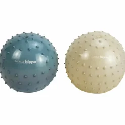 Set de 2 balles sensorielles bleu métallique et kaki