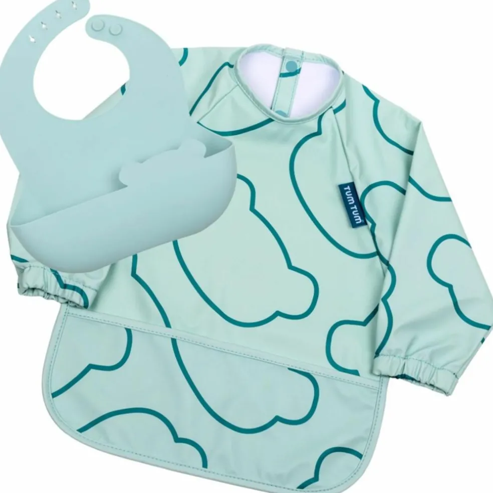 Set de 2 bavoirs Bleu