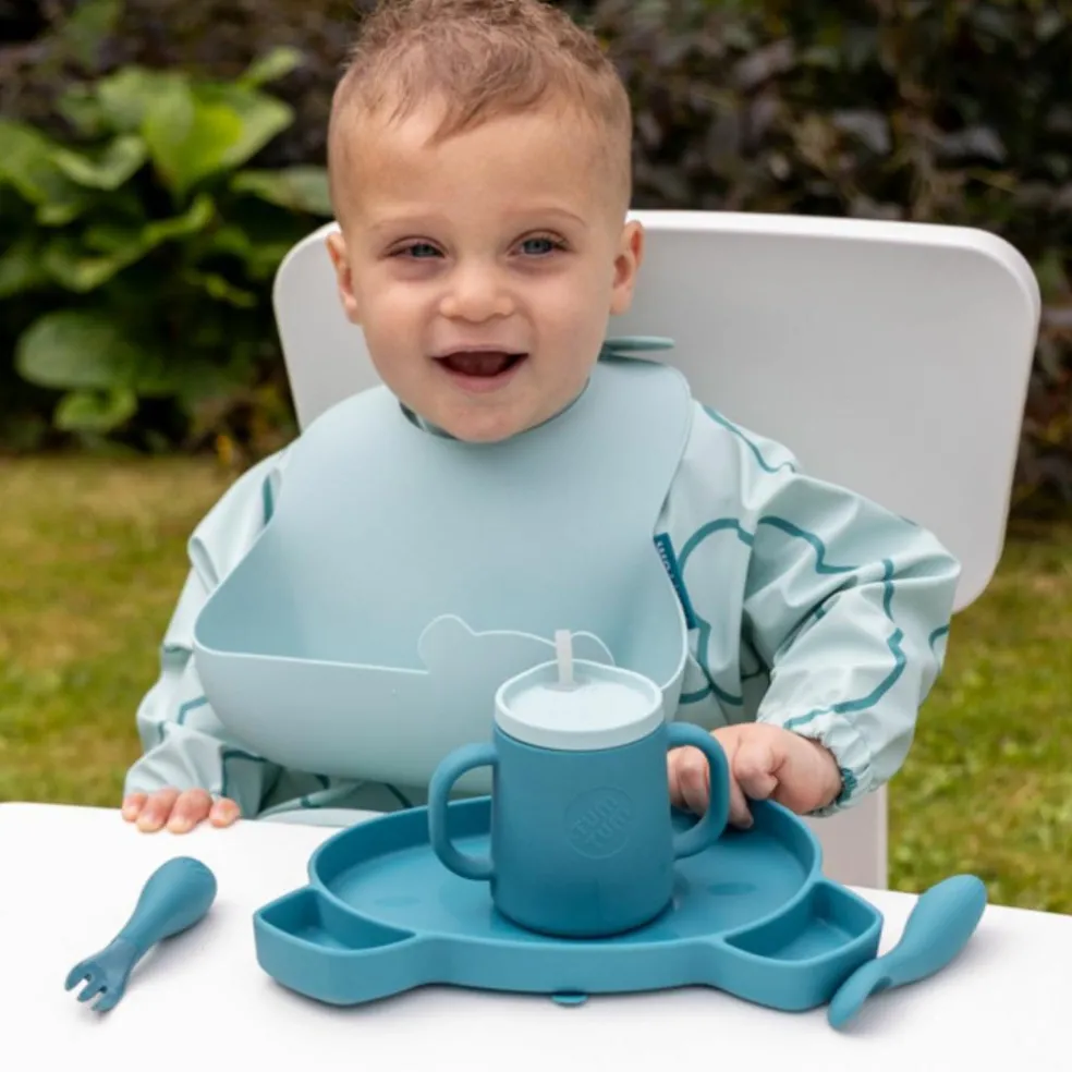 Set de 2 bavoirs Bleu