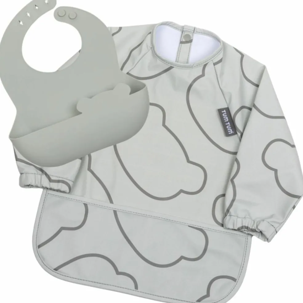 Set de 2 bavoirs Gris