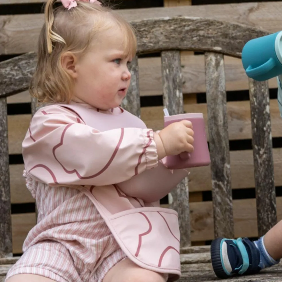 Set de 2 bavoirs Rose