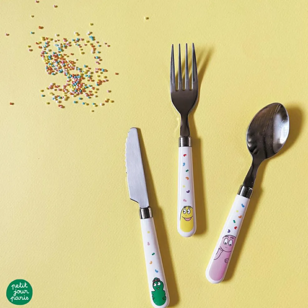 Set de 3 couverts d'apprentissage Barbapapa