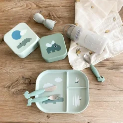 Set de 3 couverts Easy-grip Deer friends Vert