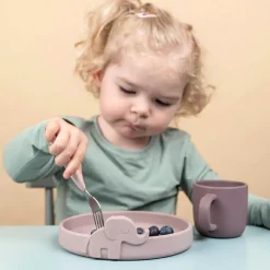 Set de 3 couverts Easy-grip Deer friends Rose