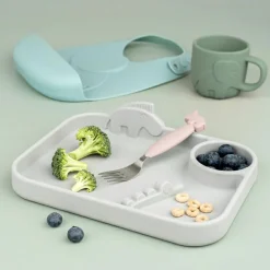 Set de 3 couverts Easy-grip Deer friends Rose