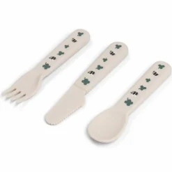 Set de 3 couverts Foodie Tiny farm Sable