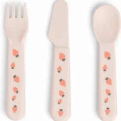 Set de 3 couverts Foodie Tiny farm Rose