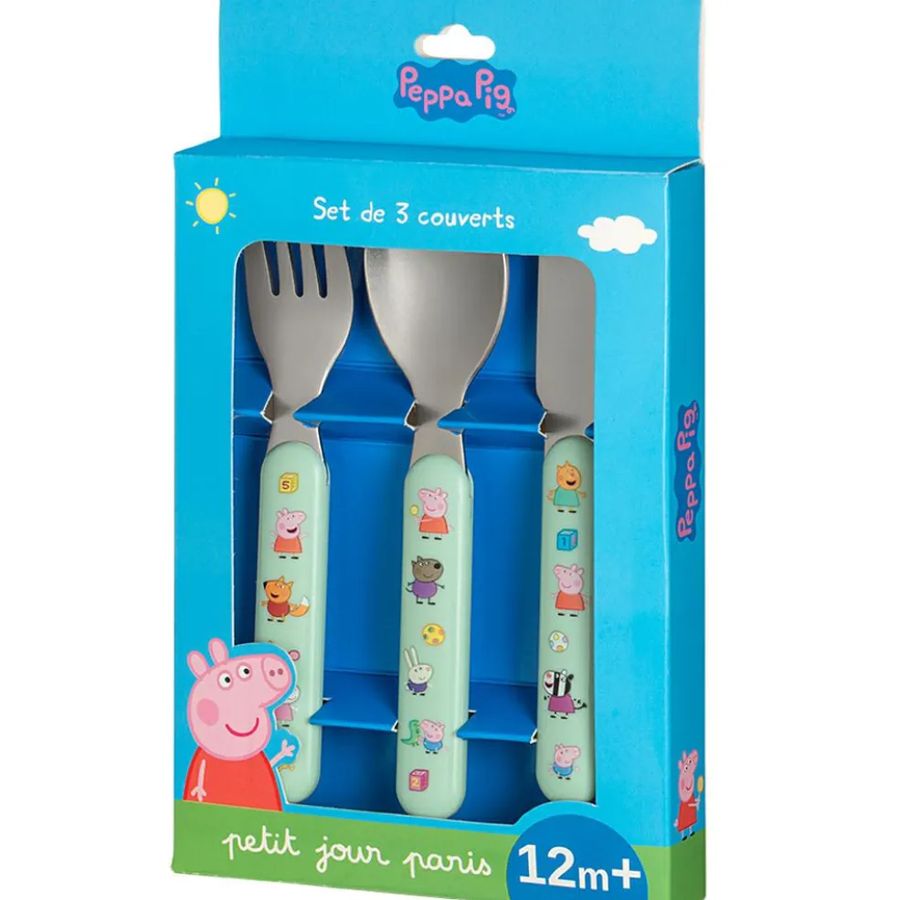 Set de 3 couverts Peppa Pig