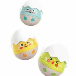 Set de 3 hochets poussins