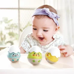 Set de 3 hochets poussins