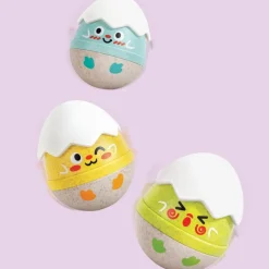 Set de 3 hochets poussins