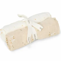 Set de 2 langes en gaze de coton Little Goose (70 x 70 cm)