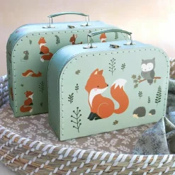 Set de 2 valisettes de rangement Amis de la forêt