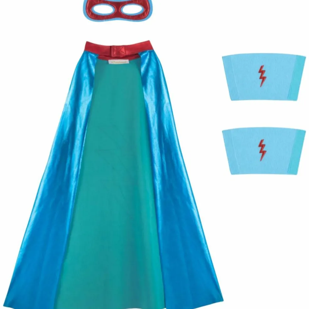Set de superhero Bleu (4-10 ans)