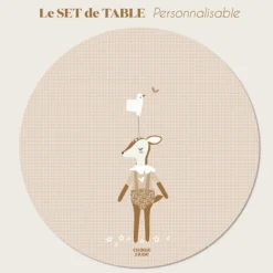 Set de table Faon personnalisable