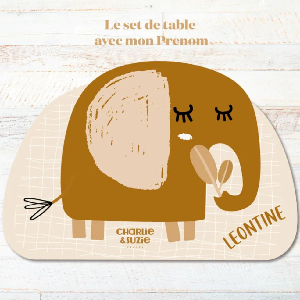 Set de table Éléphant Isidore personnalisable