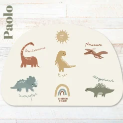 Set de table Mes Dinos Paolo personnalisable