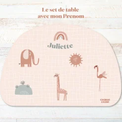 Set de table Sofia Animaux personnalisable