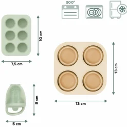 Set grignoteuse et moules en silicone