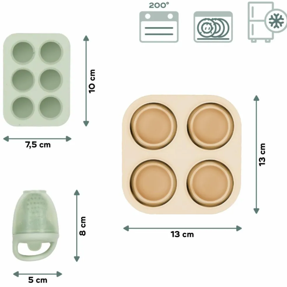 Set grignoteuse et moules en silicone