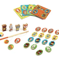 Set jeu de société LudoWood 4 en 1