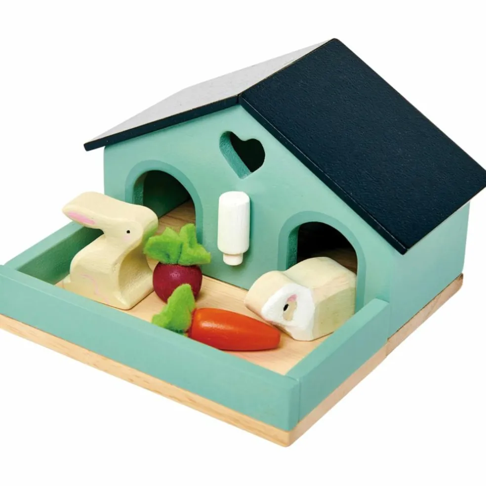 Set lapin et cochon d'inde + cabane