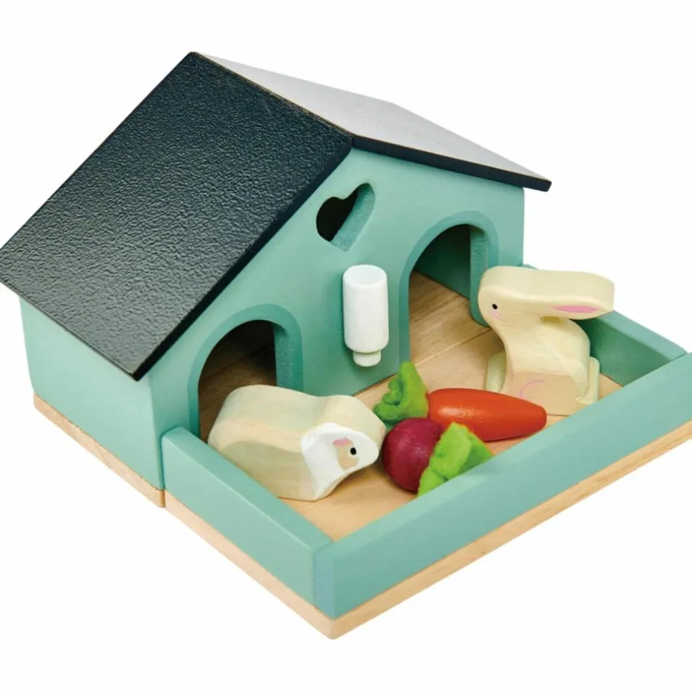 Set lapin et cochon d'inde + cabane