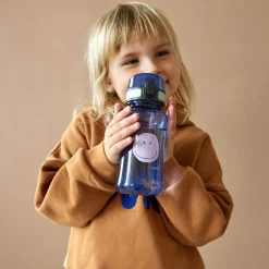 Set lunchbox et gourde Little Gang Caramel-blue