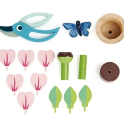 Set pot de fleur en bois