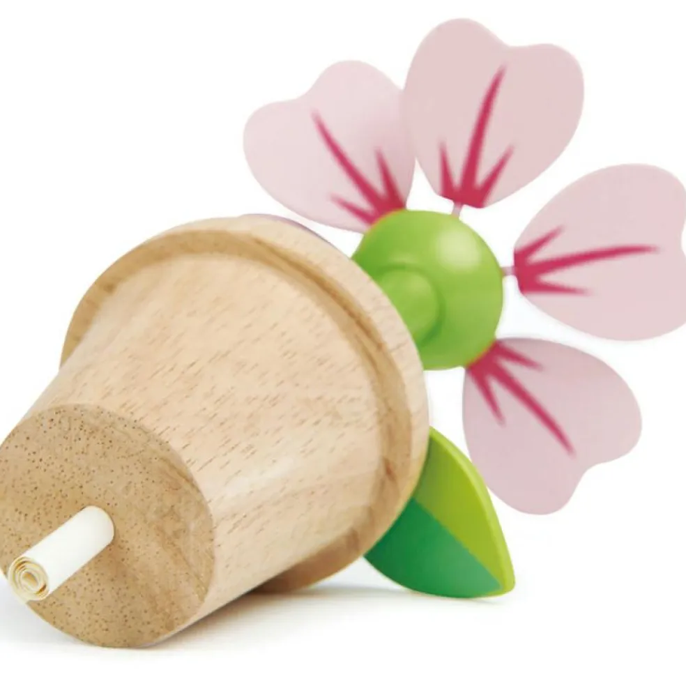 Set pot de fleur en bois
