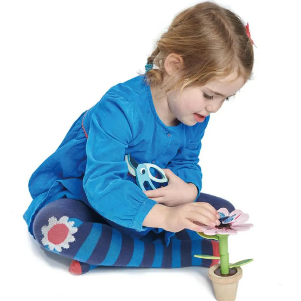 Set pot de fleur en bois