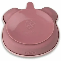 Set repas en silicone Ourson Rose (4 pièces)