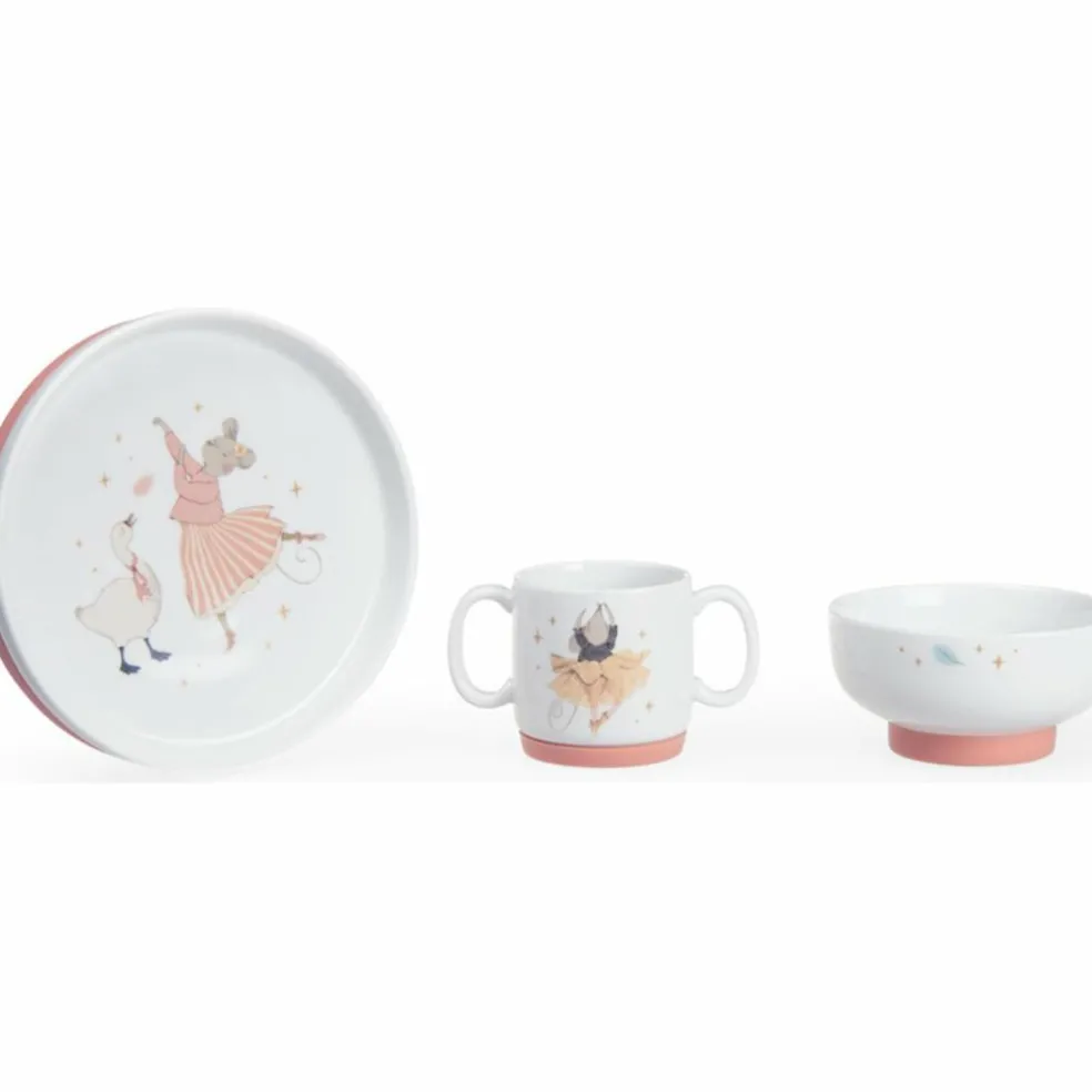 Set vaisselle porcelaine La petite école de danse