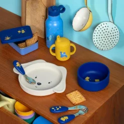 Set vaisselle silicone Puce et Pilou