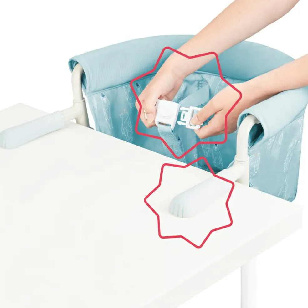 Siège de table nomade bleu