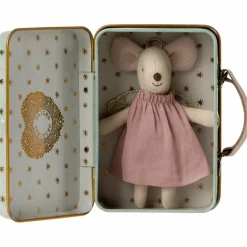 Souris Ange dans sa valisette Petite sœur