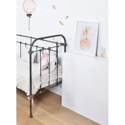 Sticker ballons rose à pois dorés Flamingo by Lucie Bellion