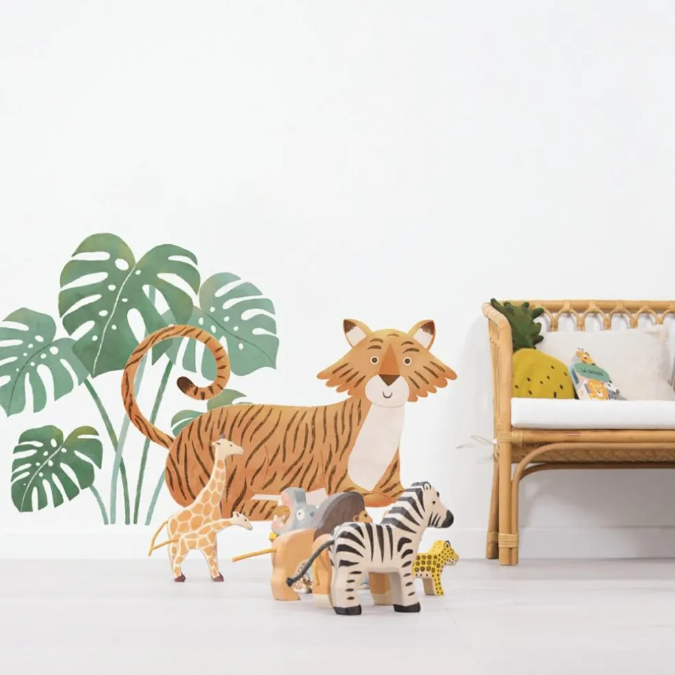 Sticker Feuilles de monstera