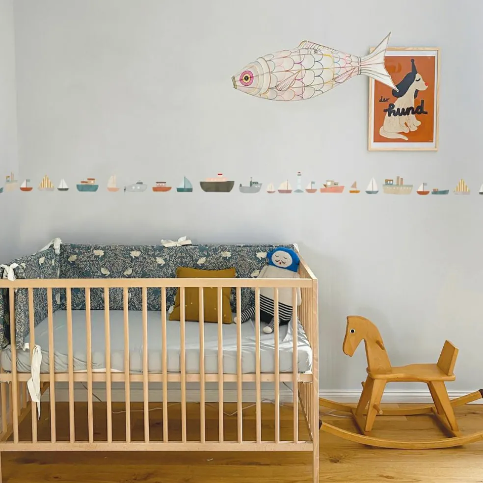 Sticker frise murale Bateaux