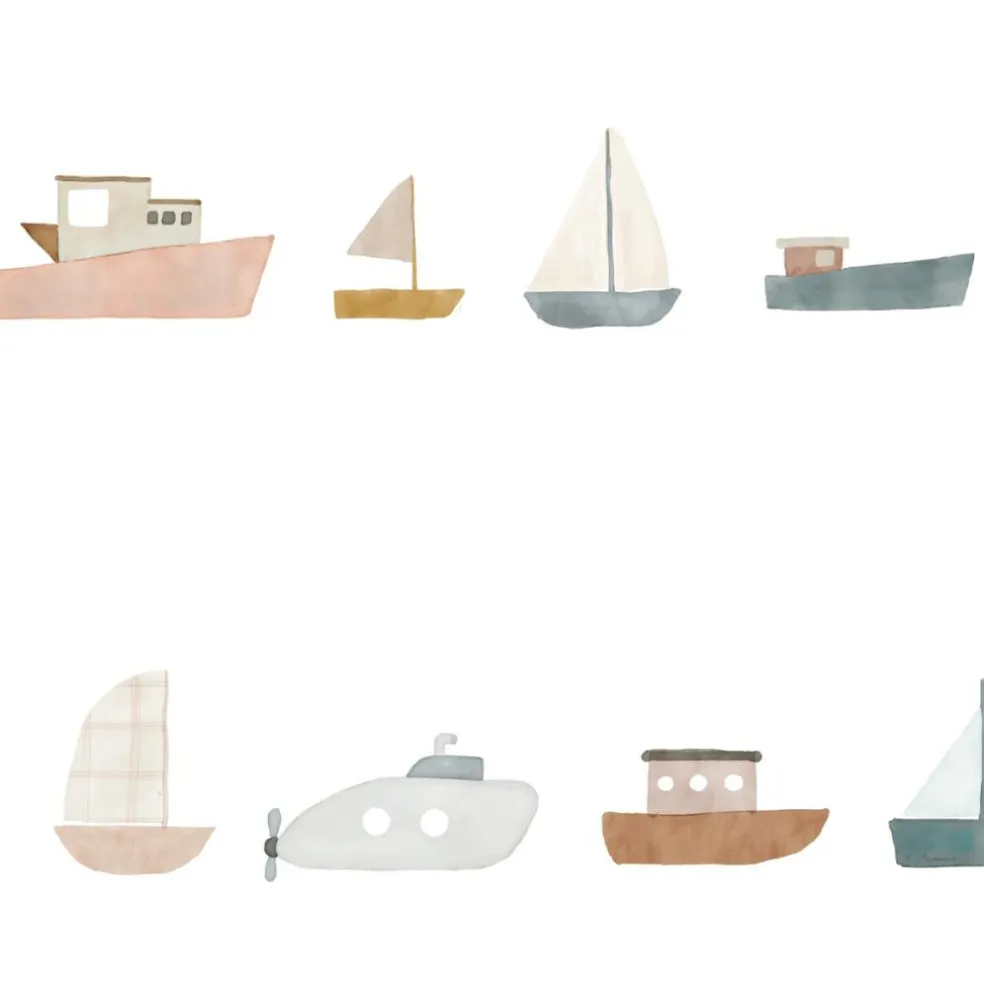 Sticker frise murale Bateaux