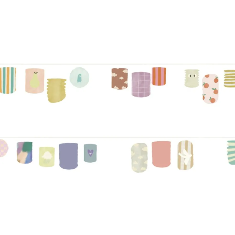 Sticker frise murale Fanions Color